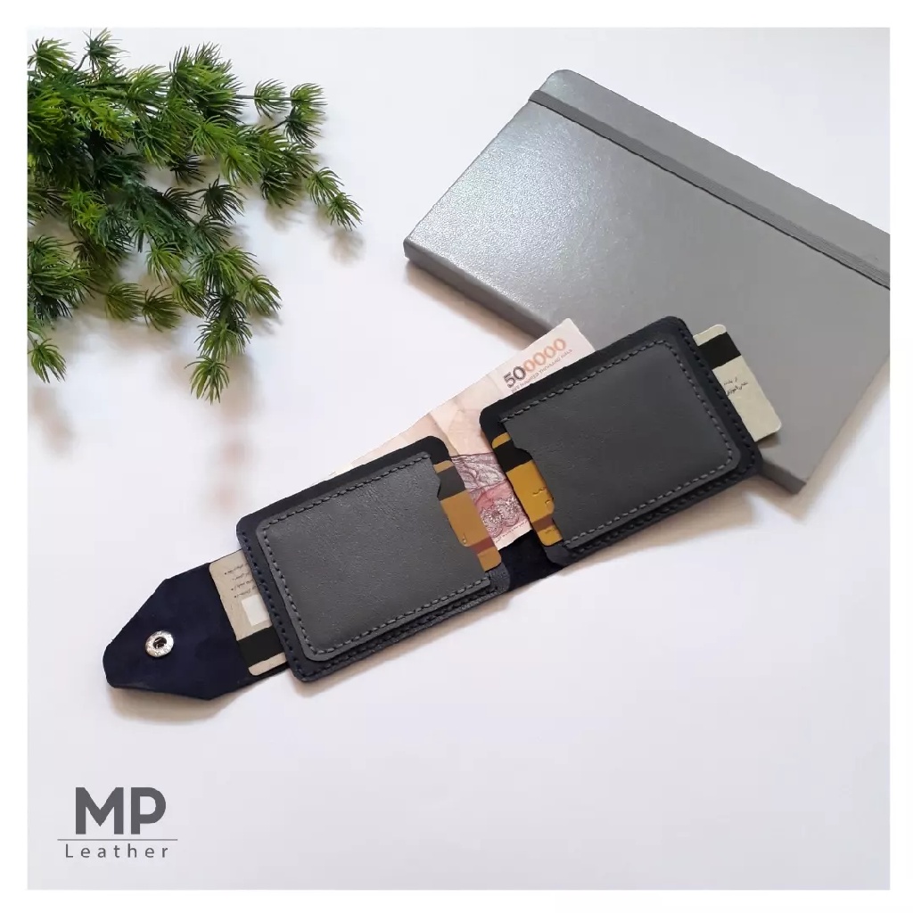 کیف کارت و پول جیبی چرم بزی دستدوز