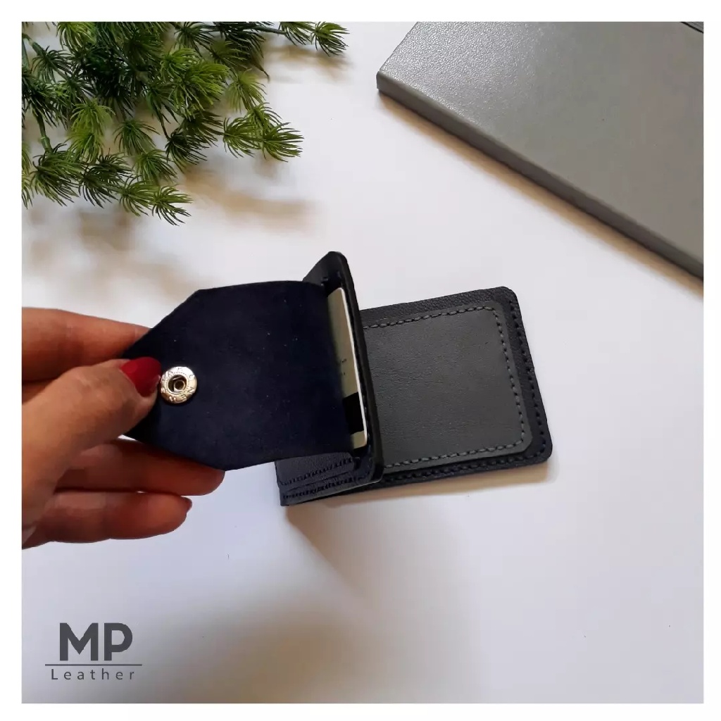 کیف کارت و پول جیبی چرم بزی دستدوز