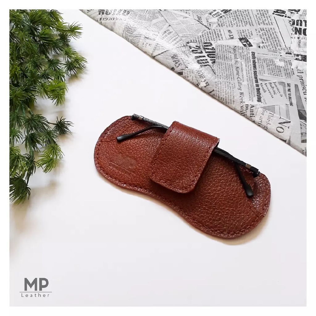 کیف عینک چرم بزی دستدوز