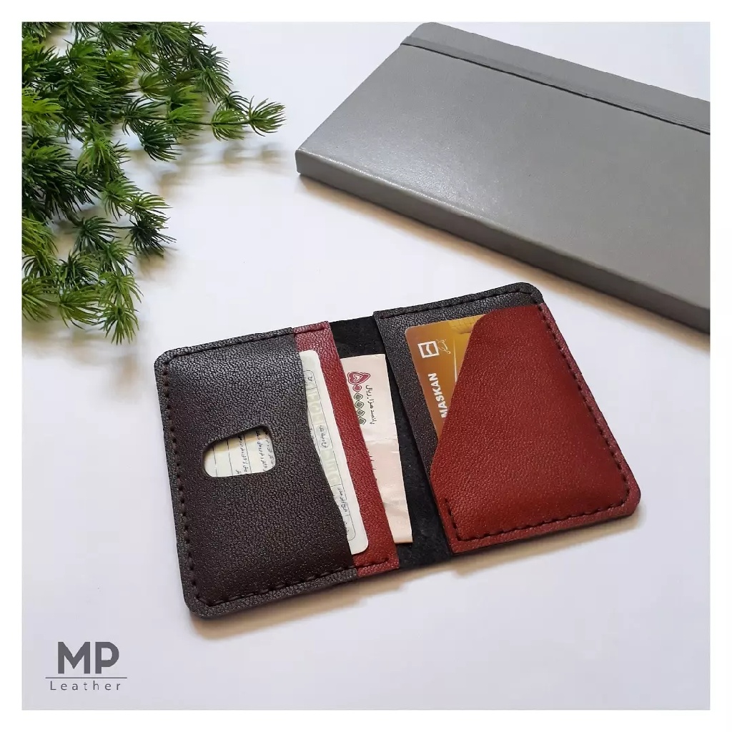 کیف کارت و پول تاشده مدل جدید چرم طبیعی دستدوز