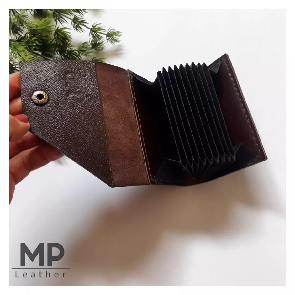 جاکارتی آکاردئونی چرم طبیعی دستدوز