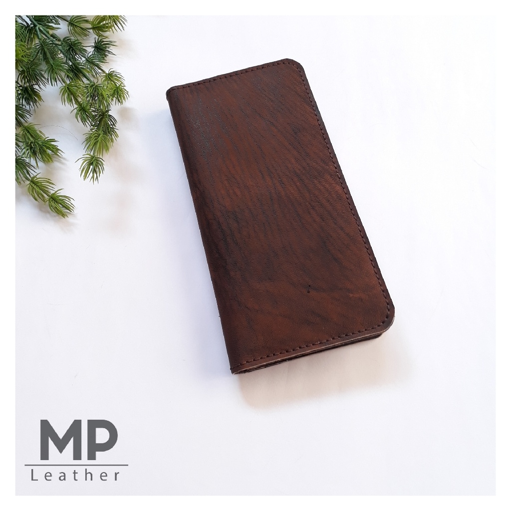 کیف پول سه لت مردانه چرم طبیعی دستدوز